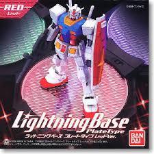 BANDAI Action Base Lightning Base Plate Type Red Ver. (Display)