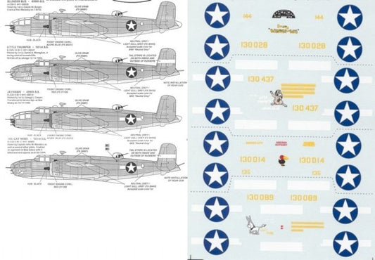 DECALS 1/72 SUPER SCALE INTERNATIONAL B-25D MITCHELL 345th BG 2