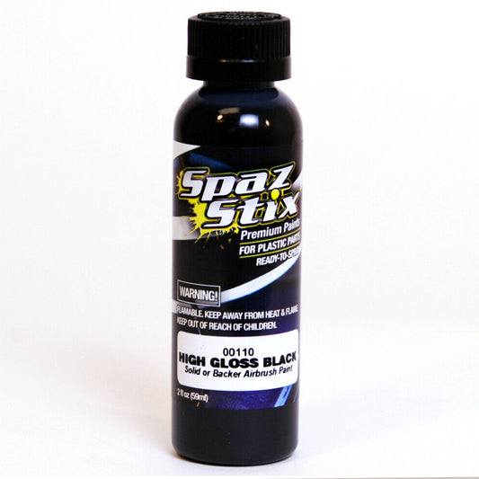 SPAZ STIX ULTIMATE HIGH GLOSS BLACK PRIMER / SURFACER AIRBRUSH