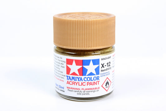 TAMIYA ACRILICA X12 GOLD LEAF (JARRA GRANDE) 23ml.