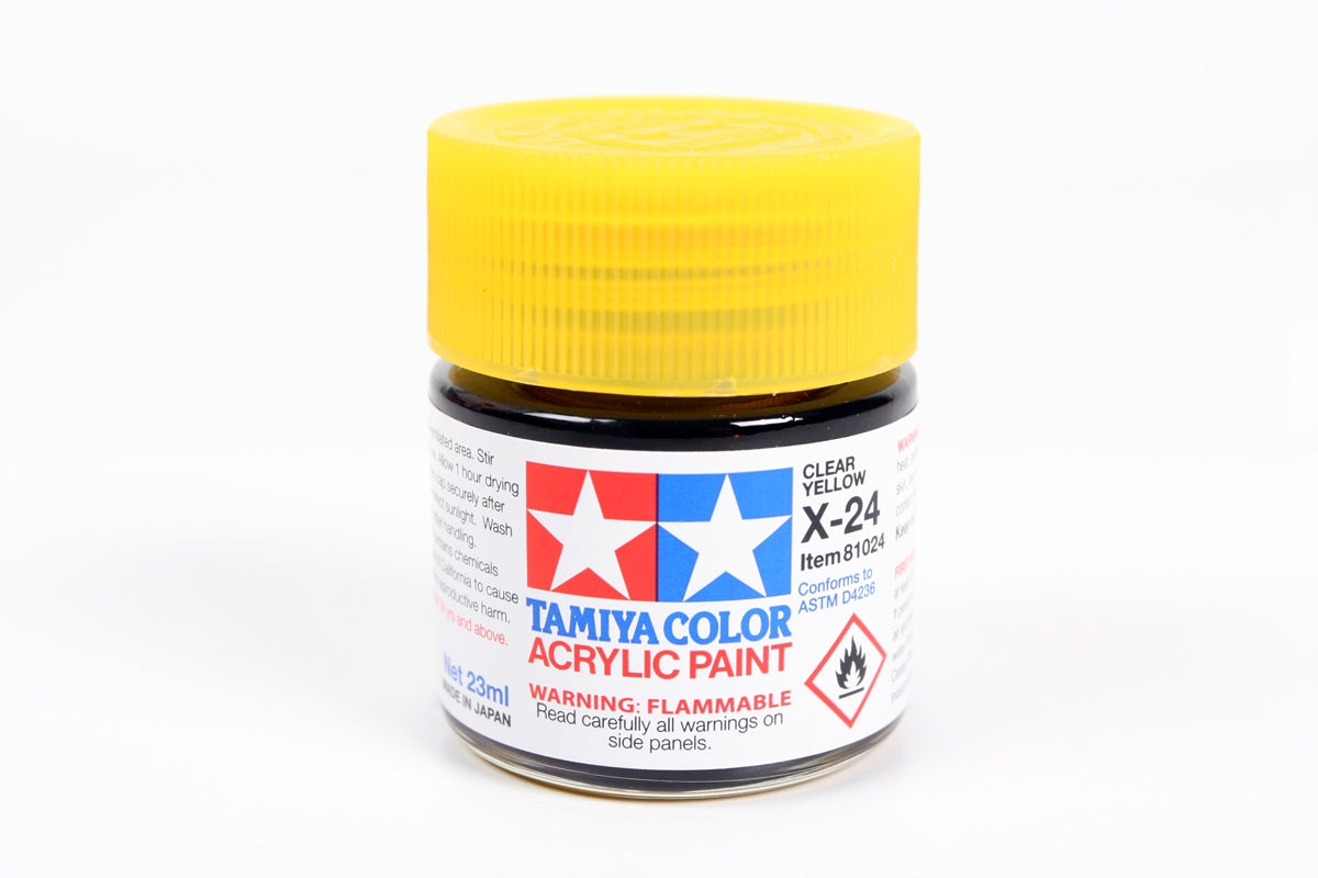 TAMIYA ACRILICA X24 CLEAR YELLOW (JARRA GRANDE) 23ml.