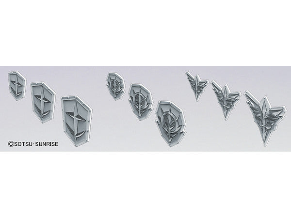 BANDAI 1/144 - 1/100 Builders Parts HD: MS EMBLEM RELIEF #01 GRIS