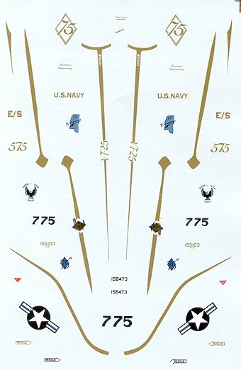 DECALS 1/72 SUPER SCALE INTERNATIONAL TA-4J USN 75 ANIVEESARIO