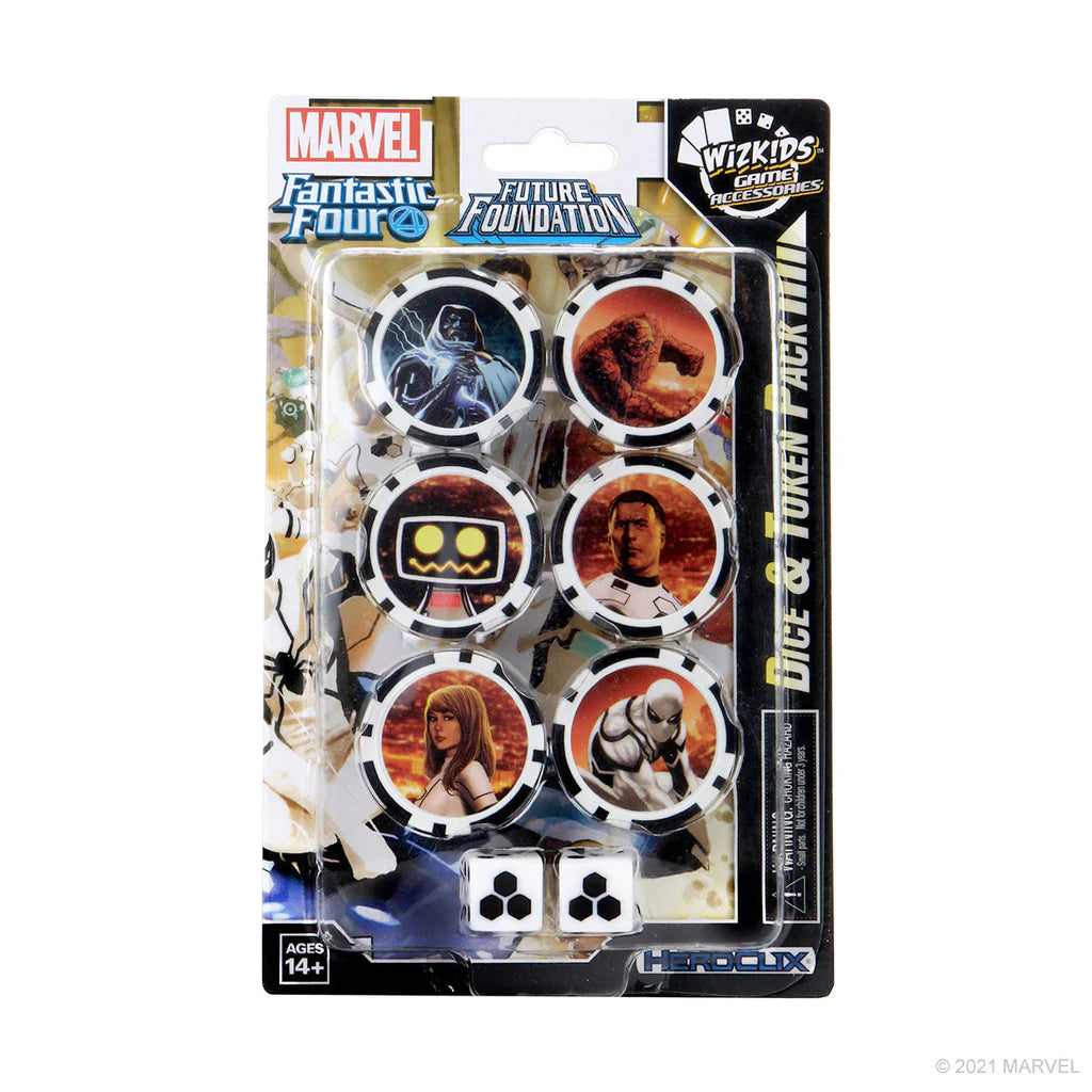 WIZKIDS Marvel HeroClix: Fantastic Four Future Foundation Dice and Token Pack